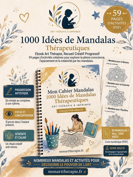 1000 Idées de Mandalas Thérapeutiques 