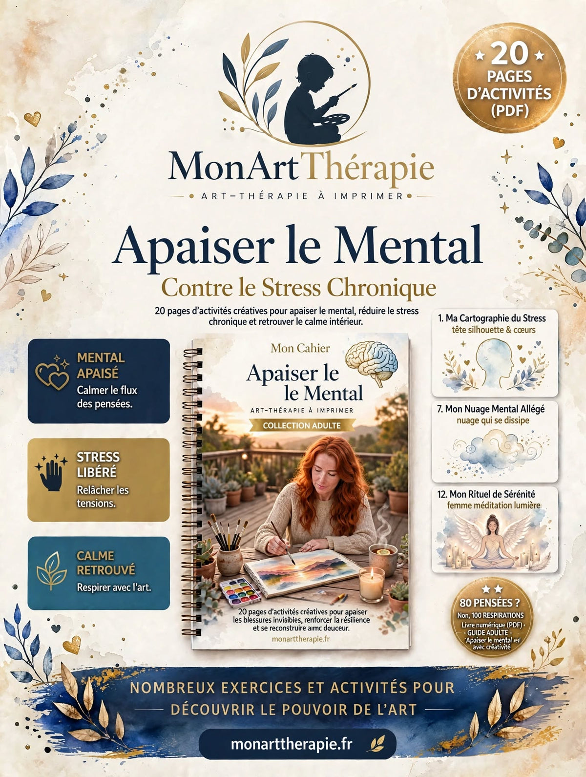 Apaiser le Mental – Ebook Art Thérapie, Contre le Stress Chronique