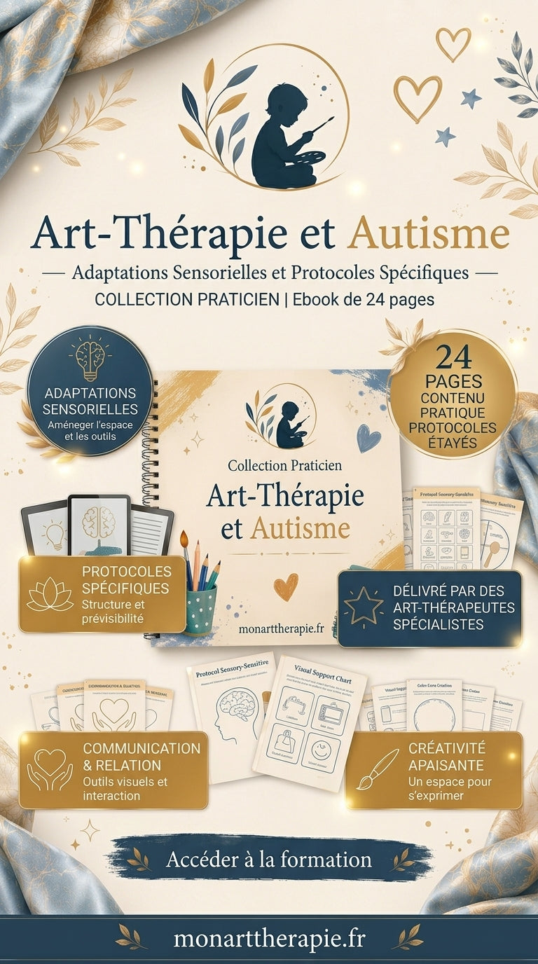Art-Thérapie et Autisme – Adaptations Sensorielles et Protocoles Spécifiques