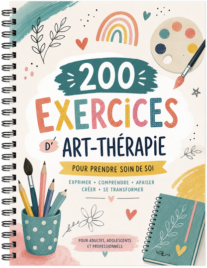 200 Art Therapy Exercise Worksheets