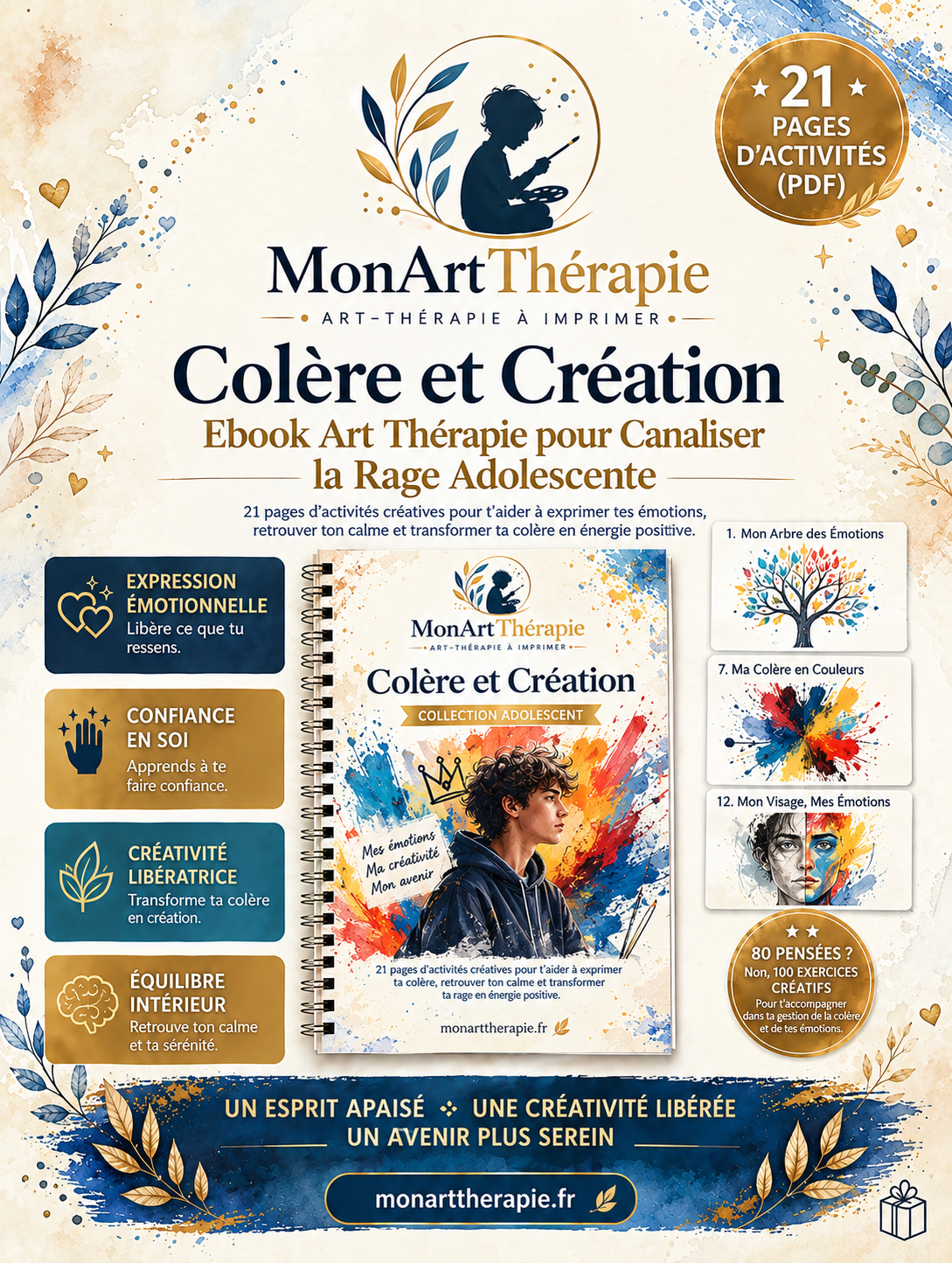 Colère et Création – Ebook Art Thérapie pour Canaliser la Rage Adolescente