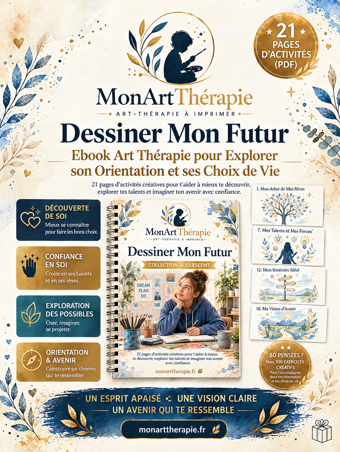 Dessiner Mon Futur – Ebook Art Thérapie pour Explorer son Orientation et ses Choix de Vie