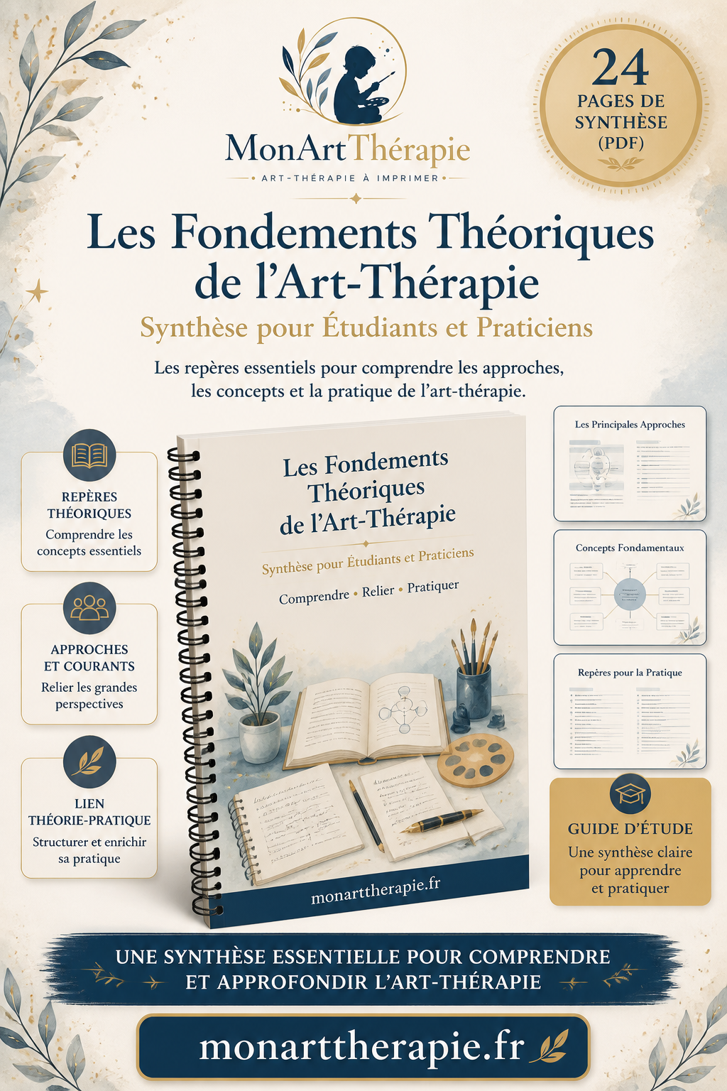 Les Fondements Théoriques de l'Art-Thérapie – Synthèse pour Étudiants et Praticiens