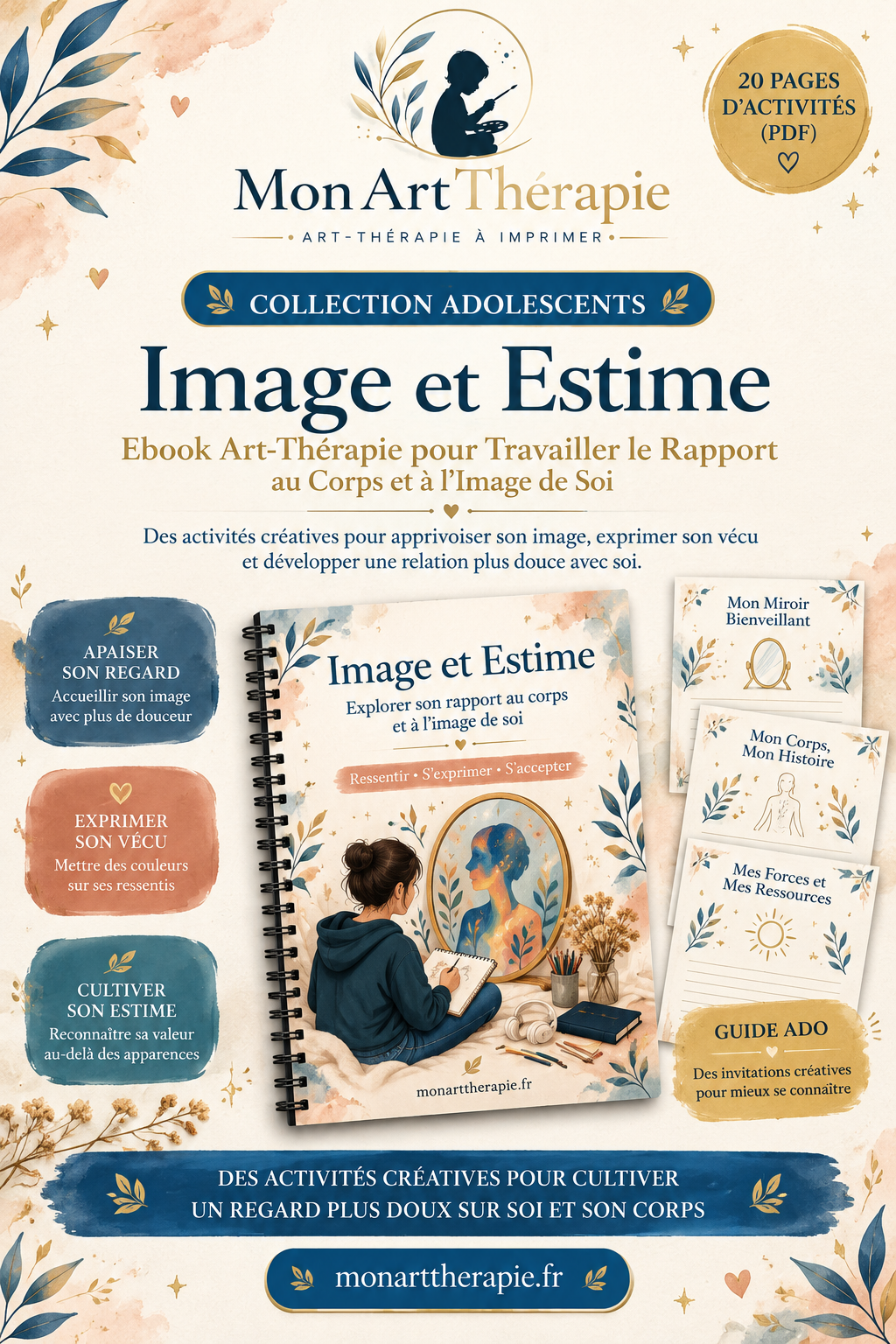 Image et Estime – Ebook Art Thérapie pour Travailler le Rapport au Corps et à l'Image de Soi