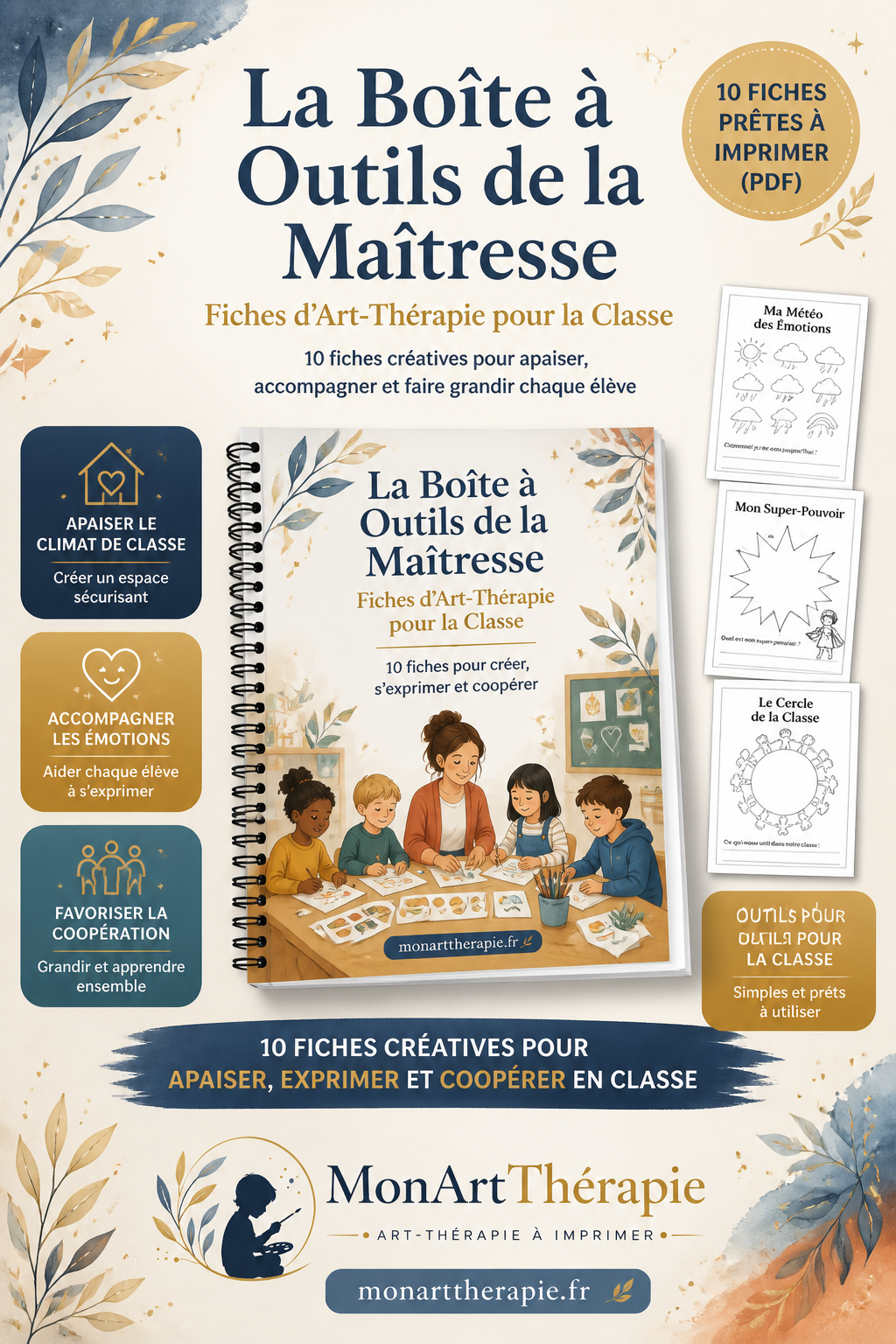 La Boîte à Outils de la Maîtresse – Fiches Art-Thérapie Prêtes à Utiliser en Classe